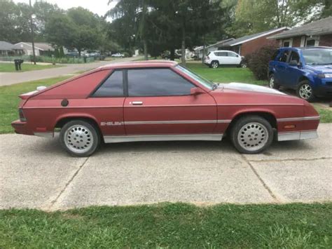 1986 Dodge Shelby Charger Turbo 5-Speed - Classic Dodge Charger 1986 ...