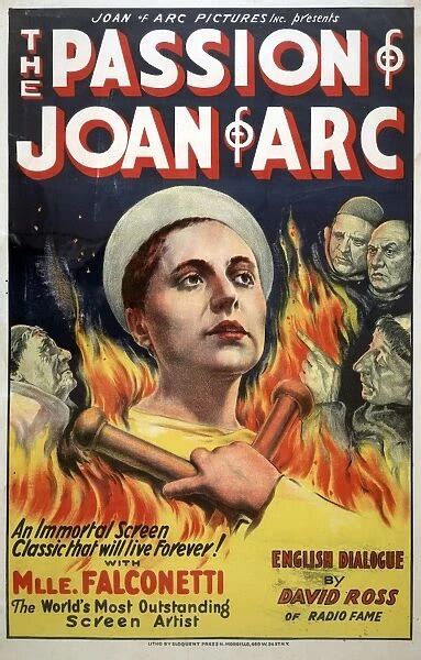 THE PASSION OF JOAN OF ARC. Poster for the film The Passion