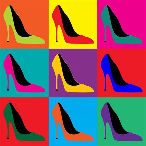 Shoes Colorful Pop Art Free Stock Photo - Public Domain Pictures