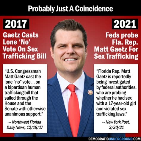 Was Matt Gaetz the Lone 'No' Vote on 2017 Anti-Human Trafficking Bill ...