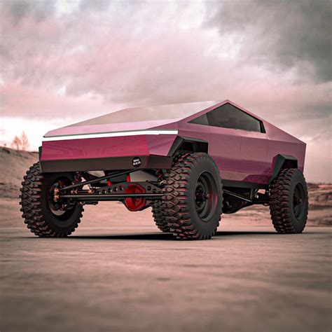 Lifted Tesla Cybertruck Looks Like a Stealth Hammer - autoevolution