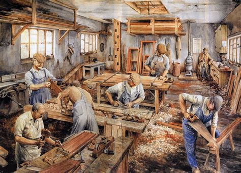 How Carpenters used to work in The Old Days | Woodworking shop ...