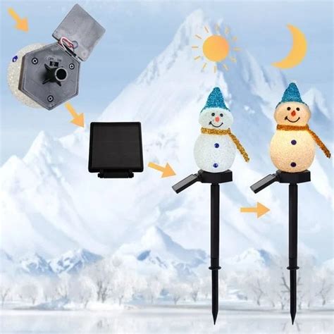 🎄Christmas sales -- Waterproof solar snowman lamp