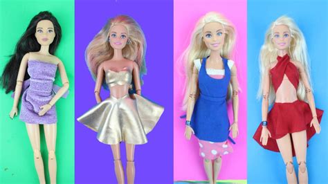 Diy Barbie Clothes – No Sew – No Glue – Super Easy – SimpleKidsCrafts