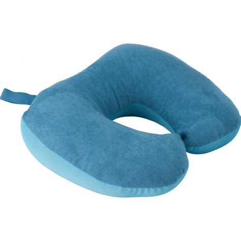 2-in-1 travel pillow, Pale blue (travel article) - Reklámajándék.hu Ltd.