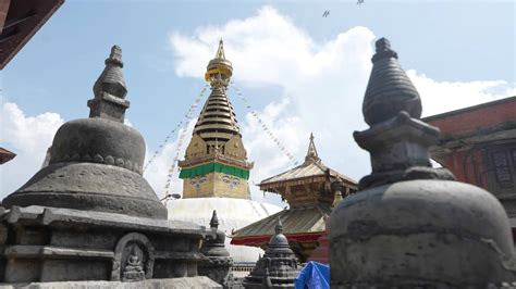 Swayambhunath Stupa In Kathmandu, Nepal 22651377 Stock Video at Vecteezy