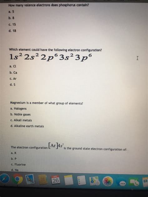 Solved How many valence electrons does phosphorus contain? | Chegg.com