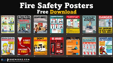 Fire Safety Posters Free Download HSSE WORLD