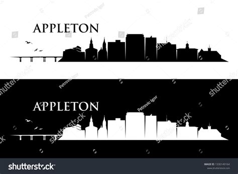 Appleton Skyline Wisconsin United States America Stock Vector (Royalty ...