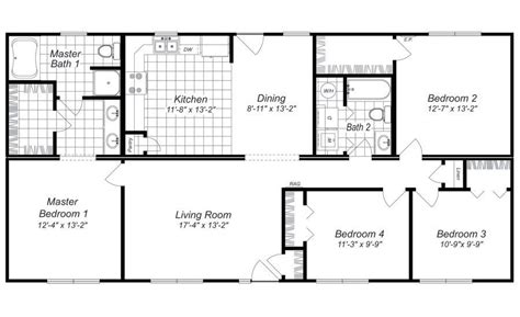 Awesome Cheap 4 Bedroom House Plans - New Home Plans Design