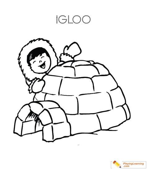 Coloring Page Igloo - 130+ Popular SVG Design