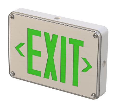 LED Exit Sign, Wet & Cold Location - RP Lighting + Fans