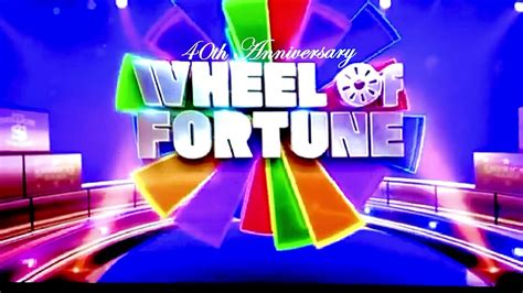 Wheel of Fortune- 40th Anniversary intro - YouTube