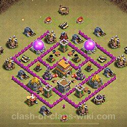 Copy Best TH6 COC War Base, Anti 3 Stars - Town Hall Level 6 Layout Link, #5