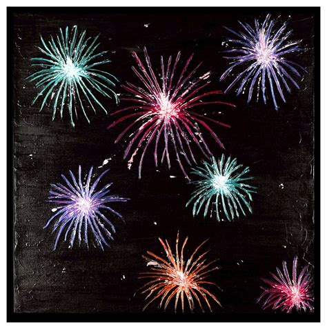 How To Paint Fireworks Acrylic