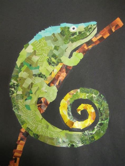 Magazine mosaic...I LOVE THIS! | Animal art projects, Cool art projects, 4th grade art