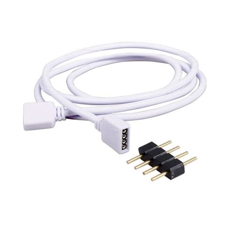 Buy 4Pin LED Connector Extension Cable Cord - 50 CM Online at Robu.in