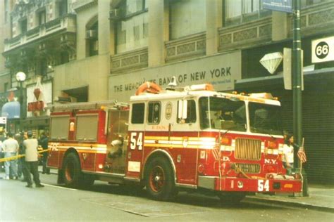 Fire Engines Photos - FDNY Seagrave Pumper- Engine Co54.