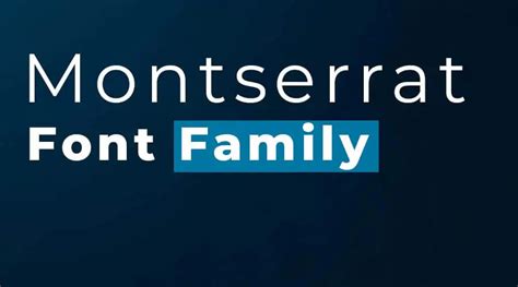 Montserrat Font | Free Fonts Vault