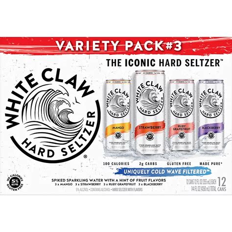 White Claw Variety Pack, 12 oz Cans - Shop Beer & Wine at H-E-B