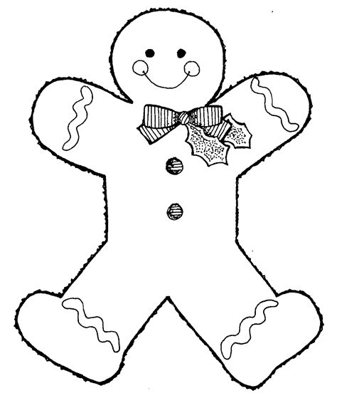 Free Printable Gingerbread Man Coloring Pages For Kids