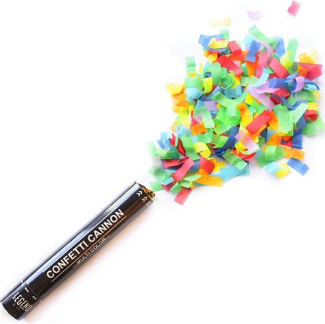 Amazon.com: 12 inch Confetti Cannons Multicolor | Biodegradable Confetti & Air Powered ...