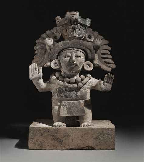 Zapotec Figural Urn on a Platform, Monte Alban IIIB, | Maya art ...