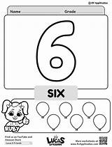Printable Number 6 And Pictures sketch template