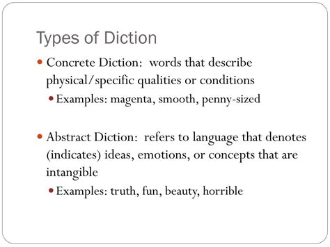 PPT - Diction PowerPoint Presentation, free download - ID:6848949