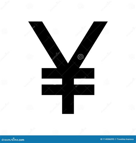 Japanese Yen Currency Symbol. Black Japan Yen Sign Stock Vector ...