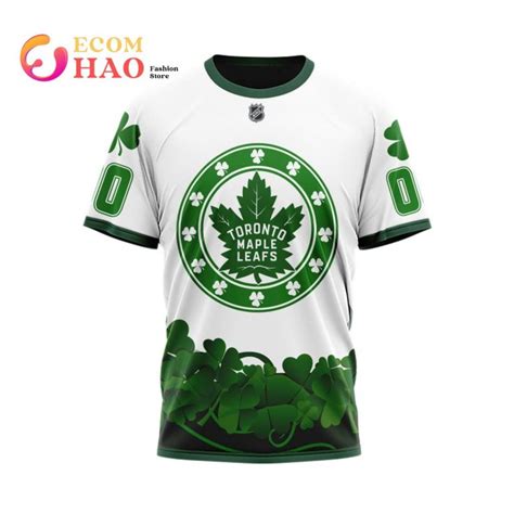 NHL Toronto Maple Leafs Happy St.Patrick Days Jersey 3D Hoodie ...