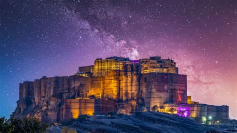 Mehrangarh Fort At Night