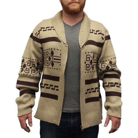 MyPartyShirt - The Dude Sweater Big Lebowski Cardigan Zip Up Knit ...