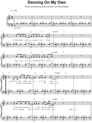 "Dancing on My Own" Sheet Music - 19 Arrangements Available Instantly ...