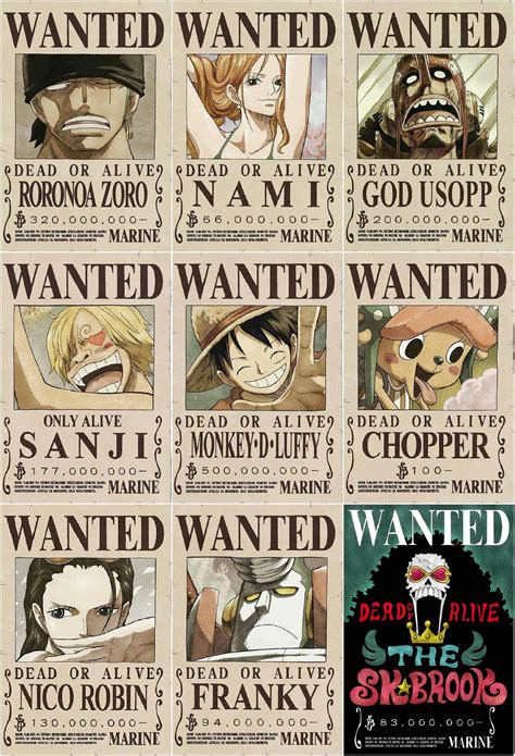 One Piece Bounty Poster Template