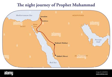 Al-Isra, the night journey of Prophet Muhammad from Mecca to Jerusalem ...