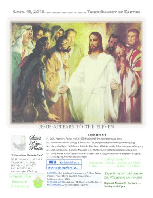 Fillable Online Jesus Appears to the Eleven Fax Email Print - pdfFiller