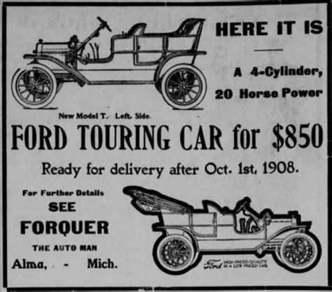 Henry Ford Model T Advertisement