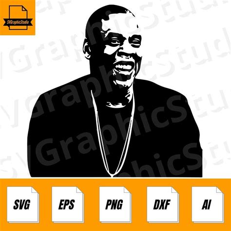 Jay-z SVG File, Jay-z Clipart, SVG File, Cricut Cut Files, Rapper Clip ...