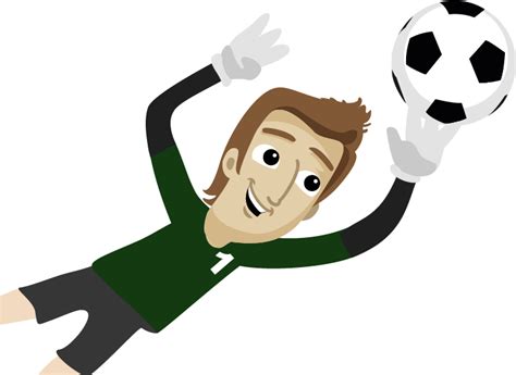 Goalkeeper Drawing Clip Art - Football Goalkeeper Transparent Background - Png Download - Full ...