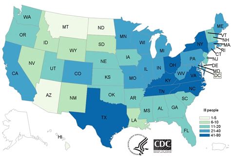 Map of Reported Cases | Outbreak of Salmonella Infections Linked to ...