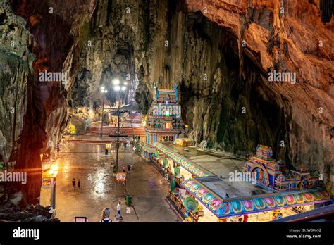 Batu Caves Selangor / Malaysia - May 1 2019 : Hindu temple and interior ...