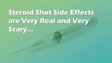 Steroid Shot Side Effects: Steroid Injections are BAD NEWS - Regenexx