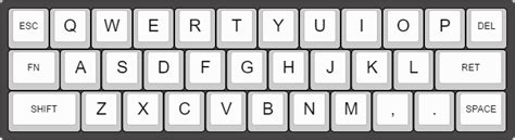 Keyboard with only the letters of the alphabet and a space bar / Boing Boing