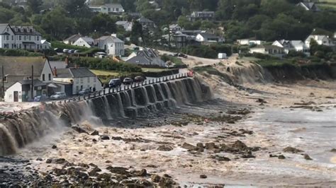 Major clean-up after flood hits Cornwall coastal village | UK News ...