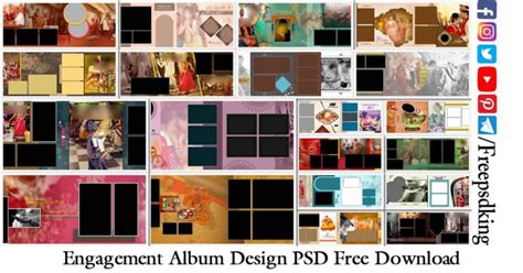 12X36 Engagement Album Design PSD Free Download - Freepsdking.com