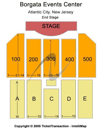 Borgata Seating Chart Reserved Riser Seats | Elcho Table