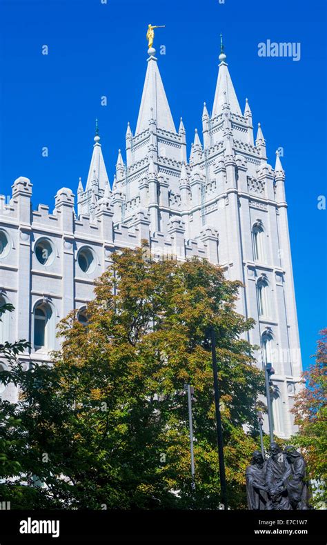 The Mormons Temple in Salt Lake City , Utah Stock Photo - Alamy