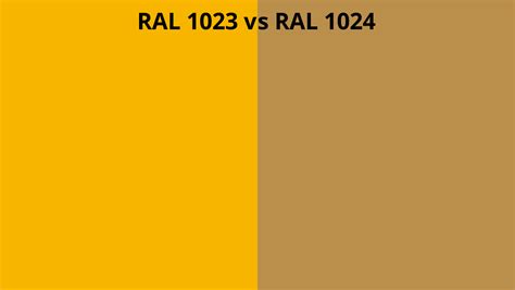 RAL 1023 vs 1024 | RAL colour chart UK