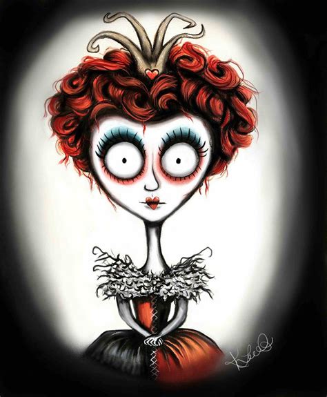 red queen, tim burton, wall art, decoration, 8x10, print, alice in ...